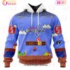 NHL Vegas Golden Knights Special Kits With Super Mario Game Design 3D Hoodie