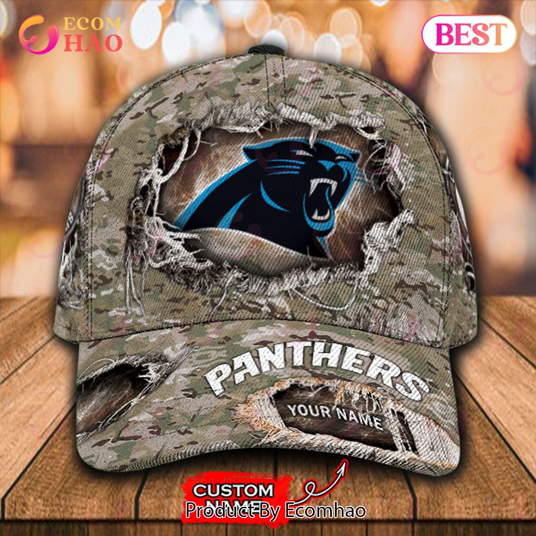 NFL Carolina Panthers Cap Classic Custom Name