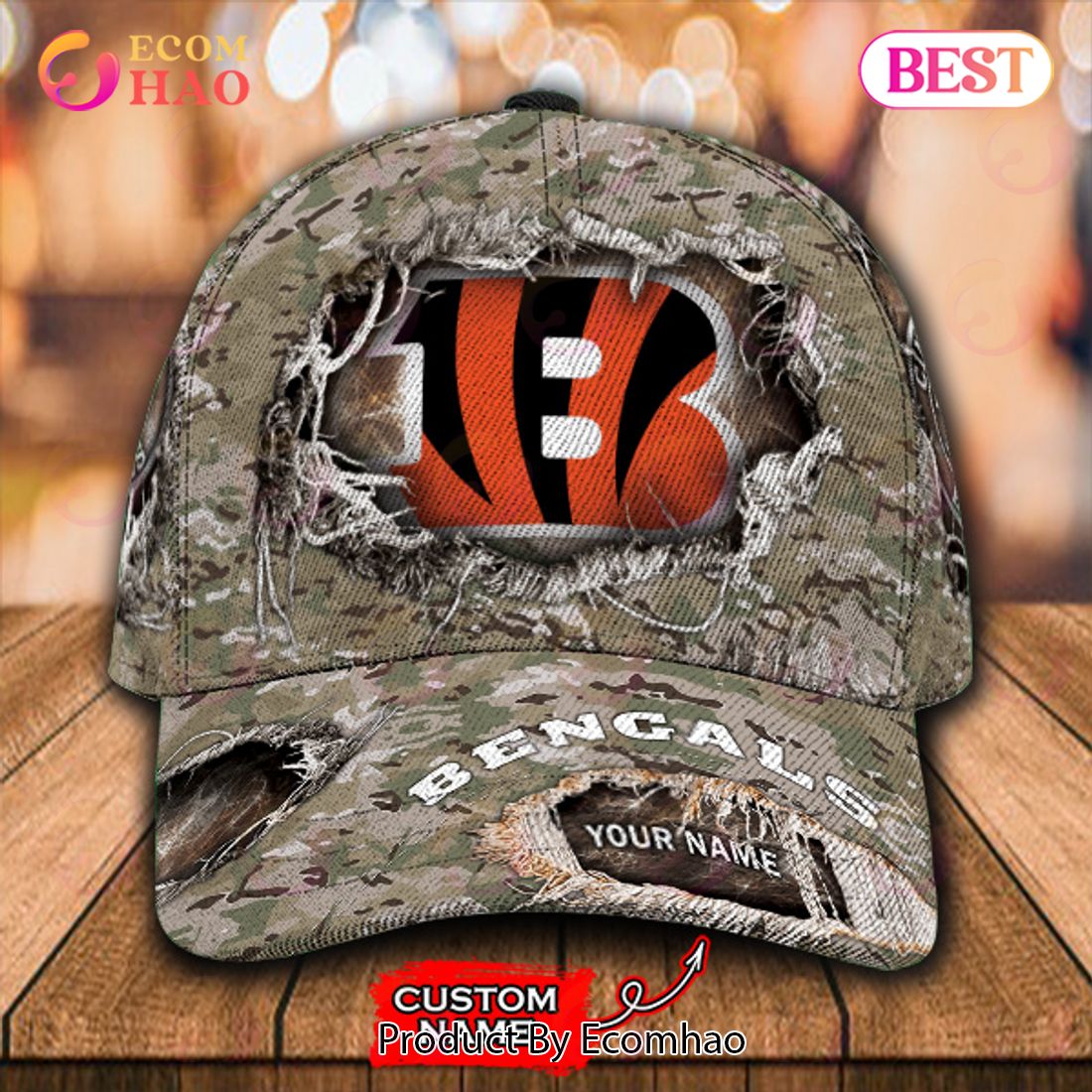NFL Cincinnati Bengals Cap Classic Custom Name