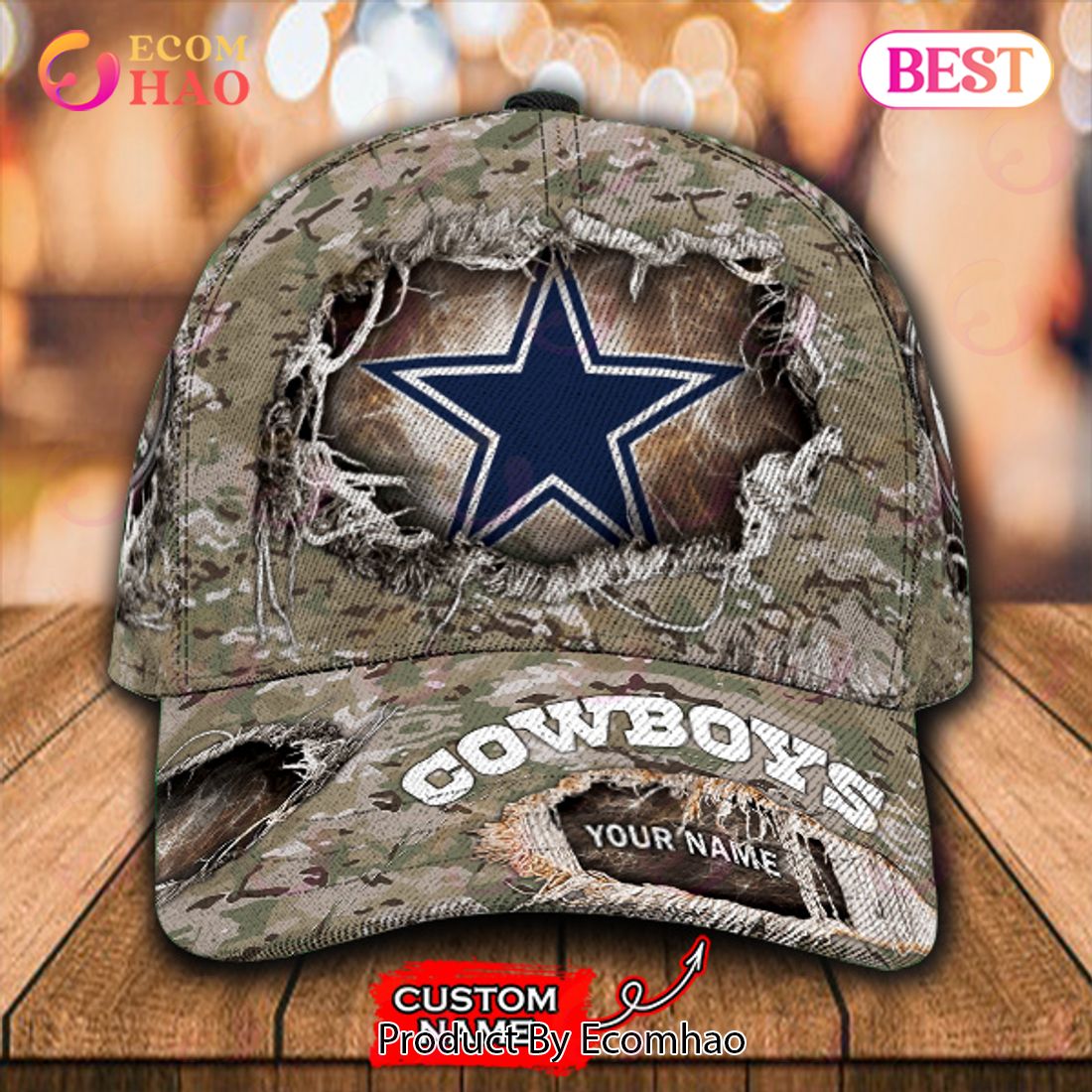 NFL Dallas Cowboys Cap Classic Custom Name