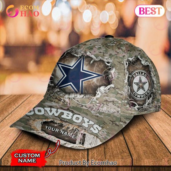 NFL Dallas Cowboys Crewneck Sweatshirt USA Flag Camo Realtree Hunting Show  Your Team Spirit