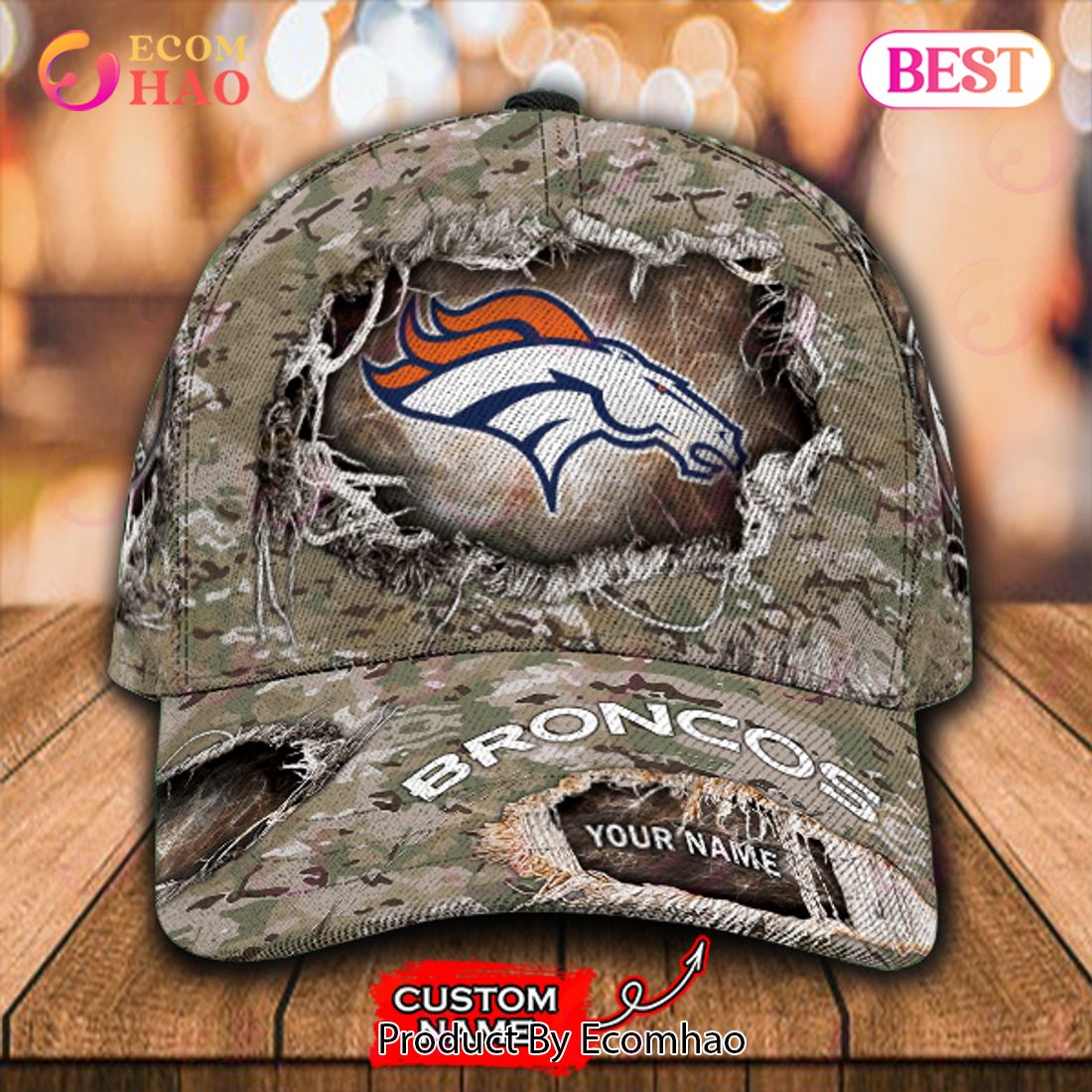 NFL Denver Broncos Cap Classic Custom Name