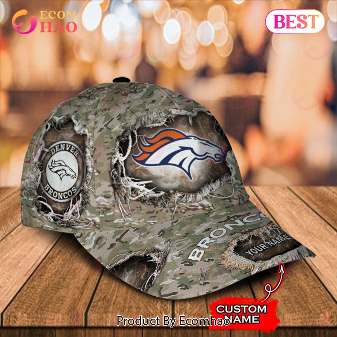 NFL Denver Broncos Cap Classic Custom Name