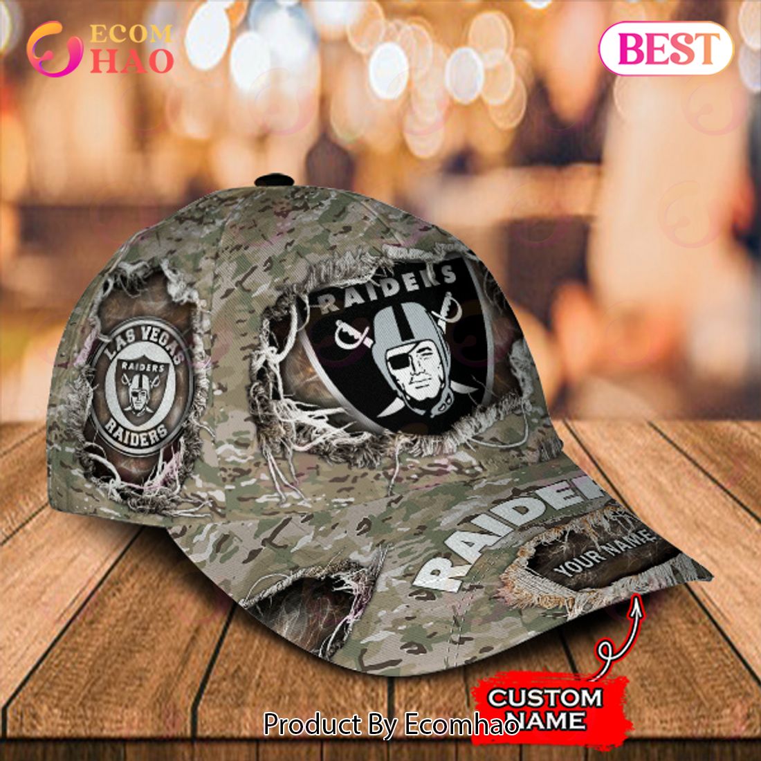 NFL Las Vegas Raiders Cap Classic Custom Name