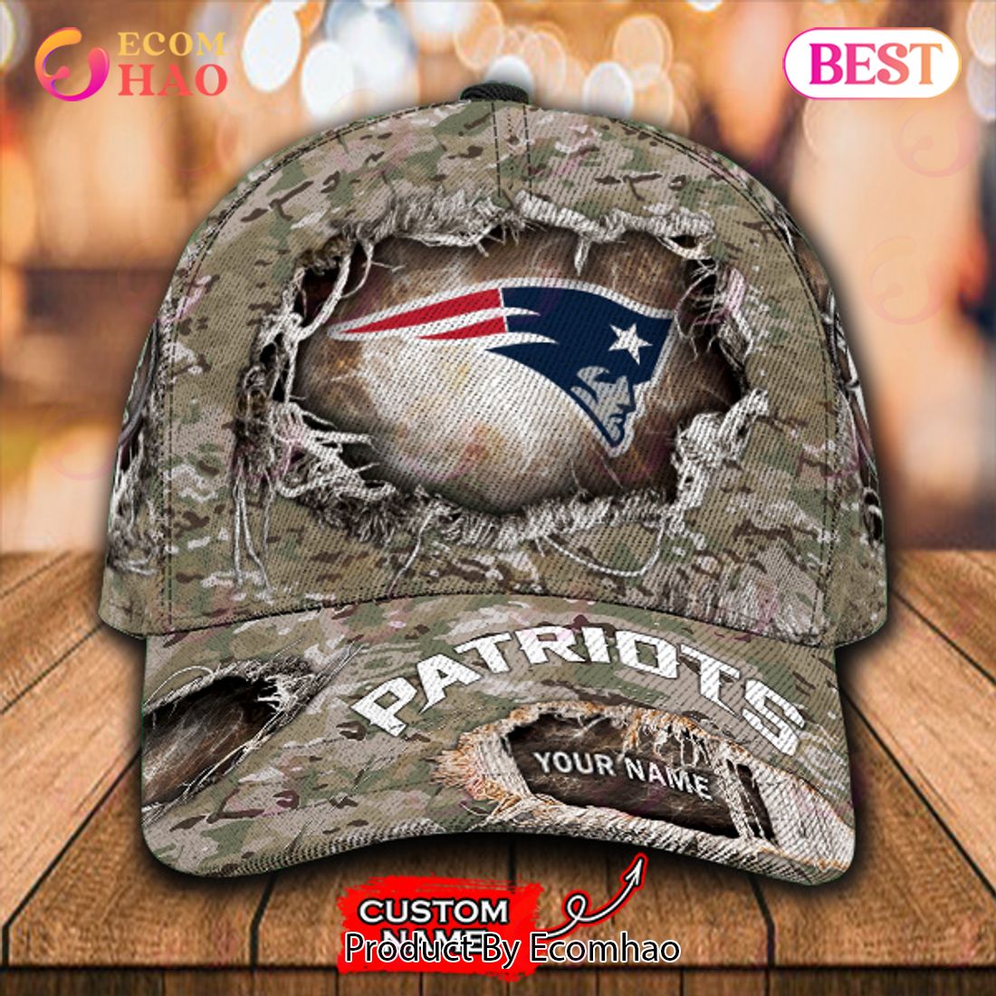 NFL New England Patriots Cap Classic Custom Name