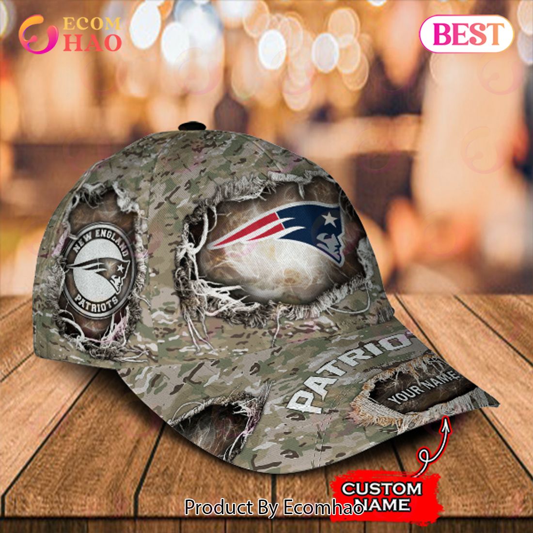 NFL New England Patriots Cap Classic Custom Name