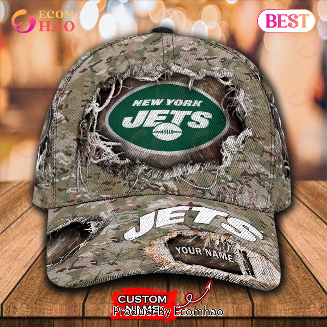 NFL New York Jets Cap Classic Custom Name