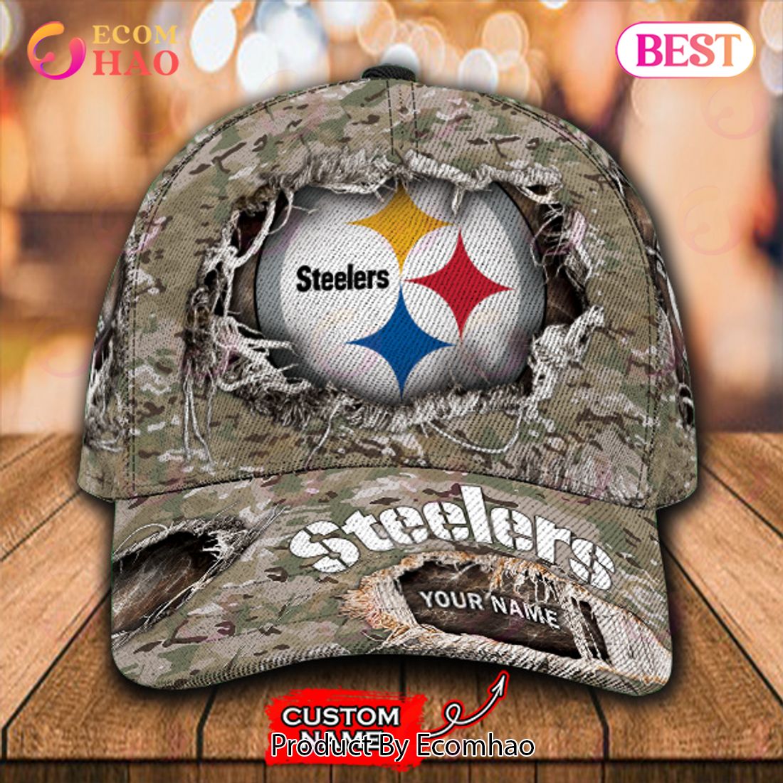 NFL Pittsburgh Steelers Cap Classic Custom Name