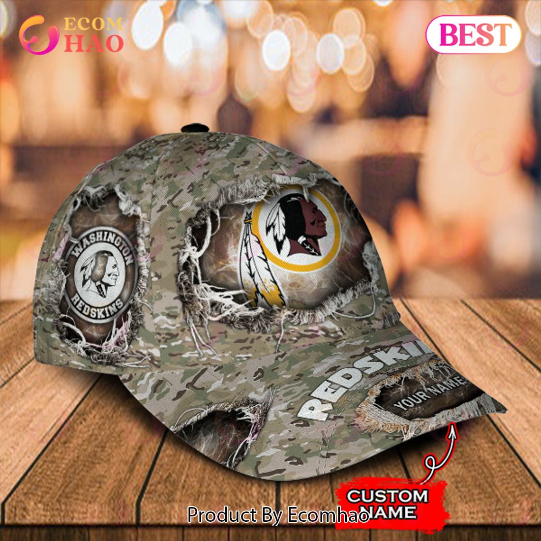 NFL Washington Redskins Custom Name Bomber Jacket Shirt - Ecomhao Store