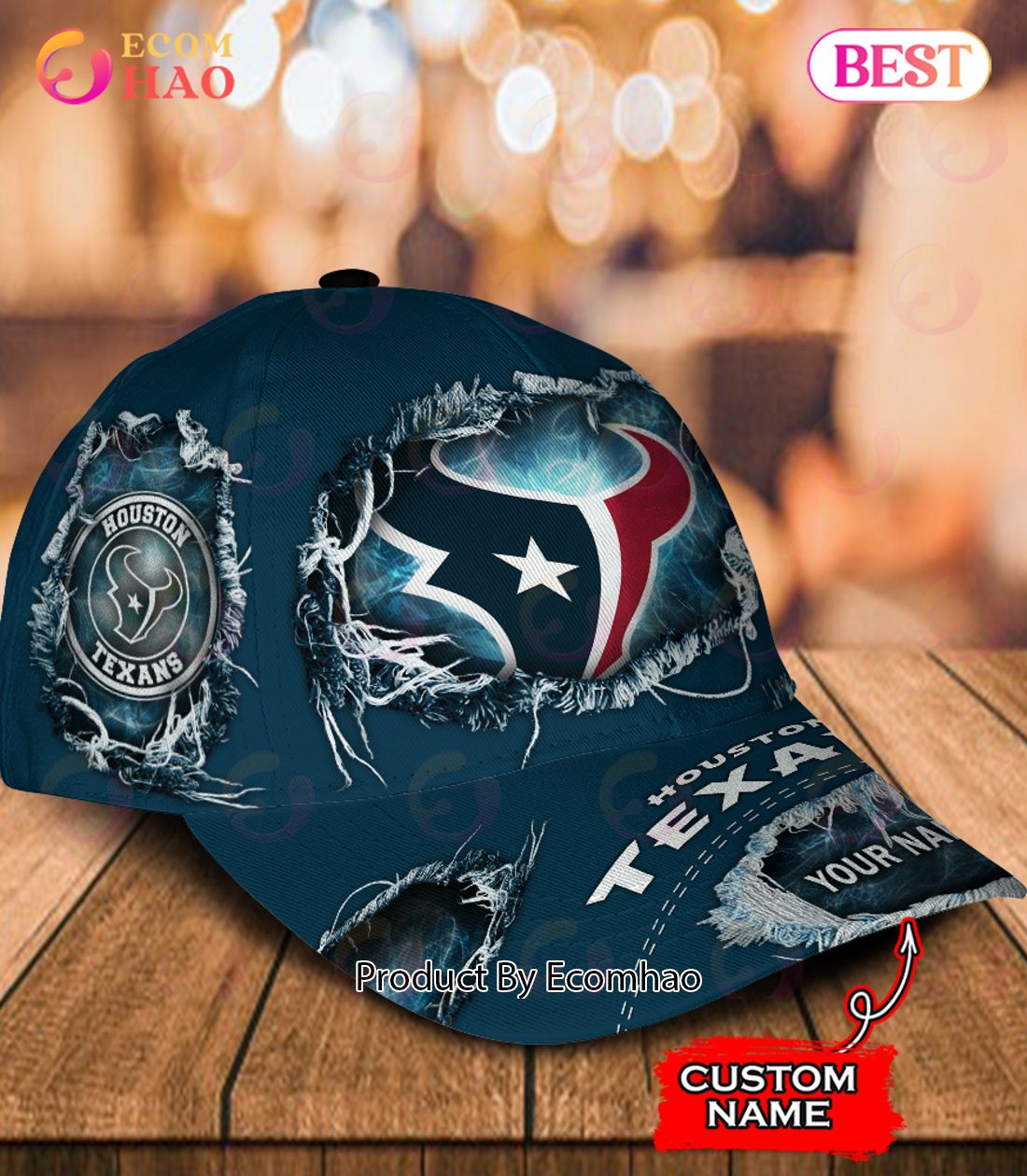 NFL Houston Texans Cap Custom Name