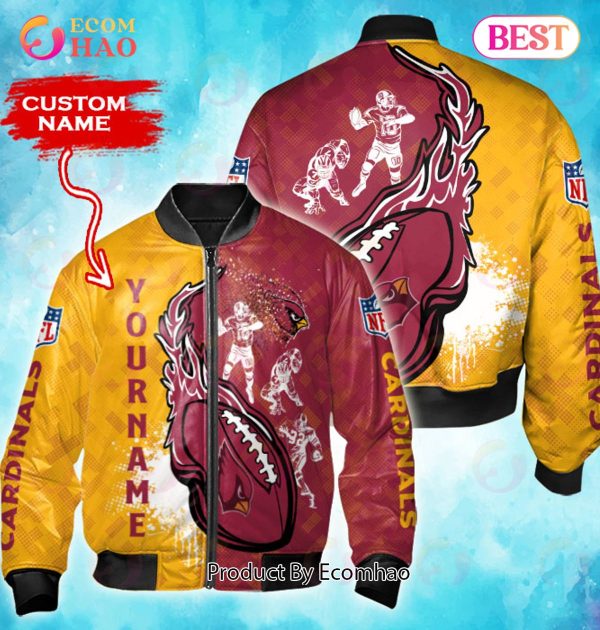 NFL Arizona Cardinals Custom Name Bomber Jacket Shirt