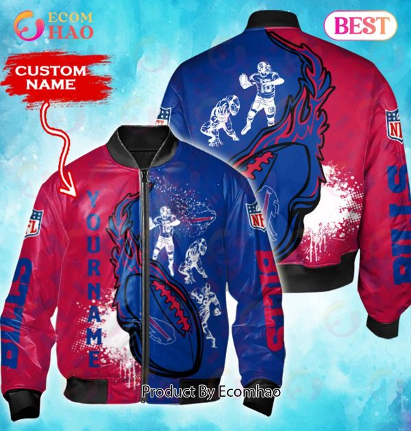 NFL Buffalo Bills Custom Name Bomber Jacket Shirt