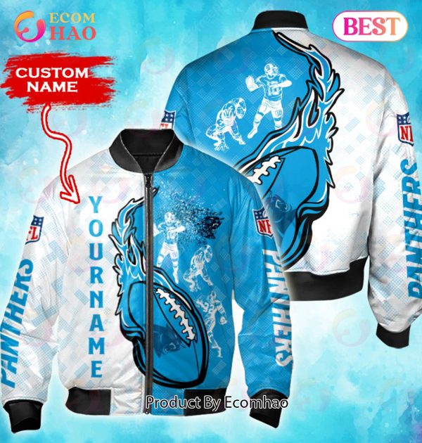 NFL Carolina Panthers Custom Name Bomber Jacket Shirt