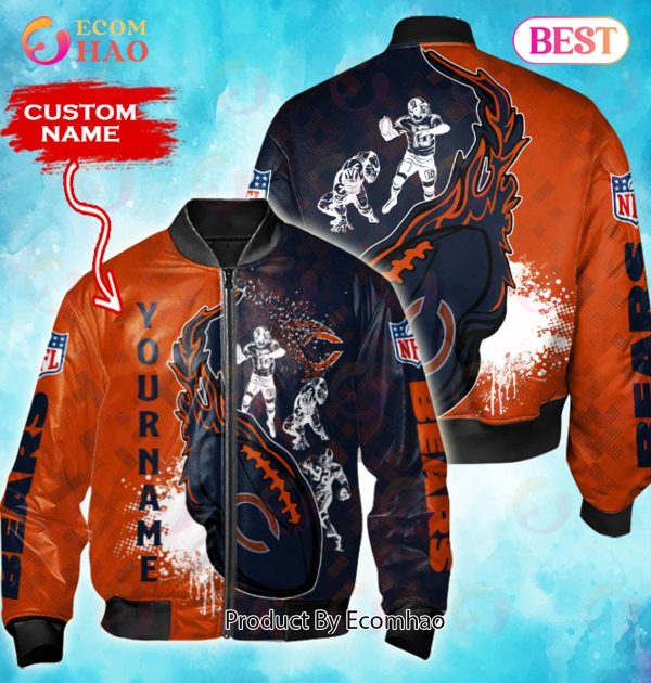 NFL Chicago Bears Custom Name Bomber Jacket Shirt