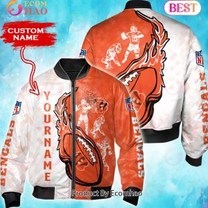 NFL Cincinnati Bengals Custom Name Bomber Jacket Shirt