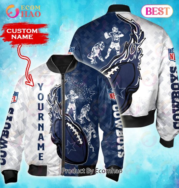 NFL Dallas Cowboys Custom Name Bomber Jacket Shirt