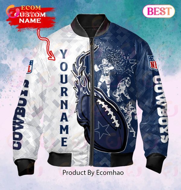 NFL Dallas Cowboys Custom Name Bomber Jacket Shirt
