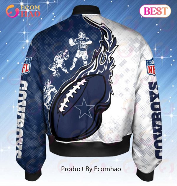 NFL Dallas Cowboys Custom Name Bomber Jacket Shirt