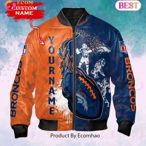 NFL Denver Broncos Custom Name Bomber Jacket Shirt