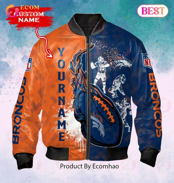 NFL Denver Broncos Custom Name Bomber Jacket Shirt