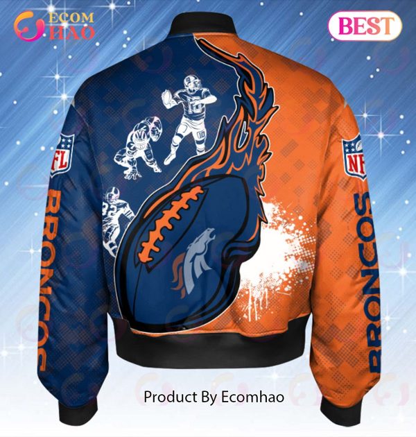 NFL Denver Broncos Custom Name Bomber Jacket Shirt