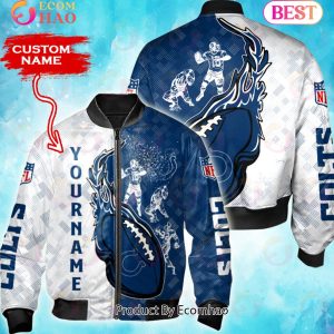NFL Indianapolis Colts Custom Name Bomber Jacket Shirt