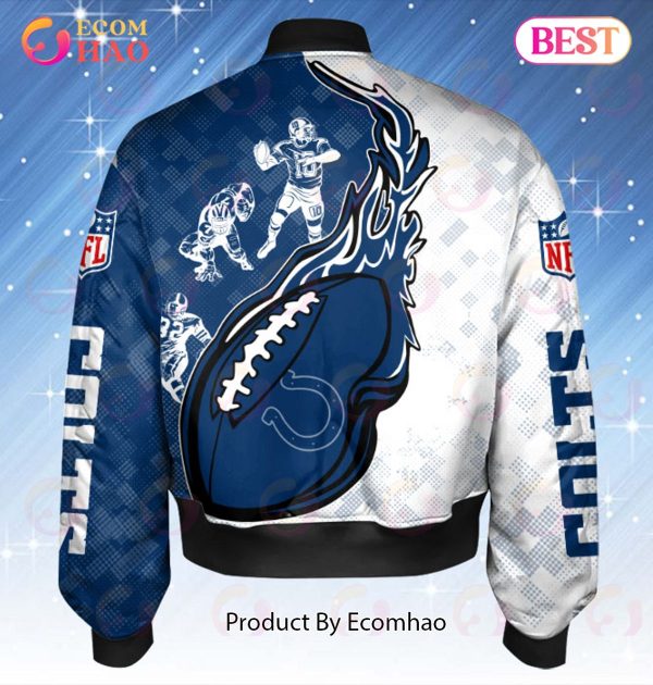 NFL Indianapolis Colts Custom Name Bomber Jacket Shirt