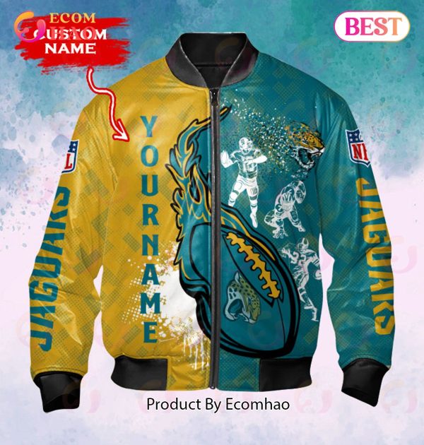 Jacksonville Jaguars 3D Vintage Bomber Jacket - T-shirts Low Price