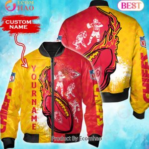 NFL Kansas City Chiefs Custom Name Bomber Jacket Shirt