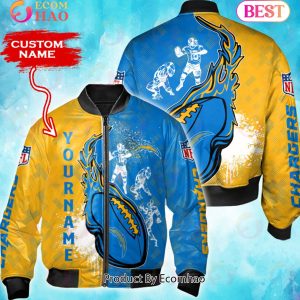 NFL Los Angeles Chargers Custom Name Bomber Jacket Shirt