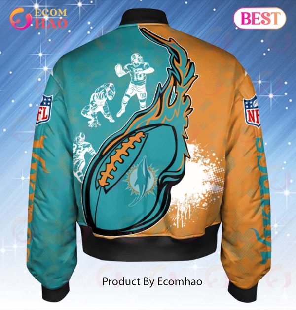NFL Miami Dolphins Custom Name Bomber Jacket Shirt
