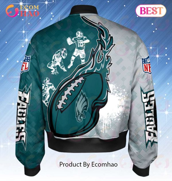 NFL Philadelphia Eagles Custom Name Bomber Jacket Shirt