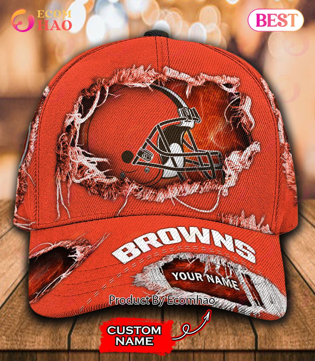 NFL Cleveland Browns Cap Custom Name