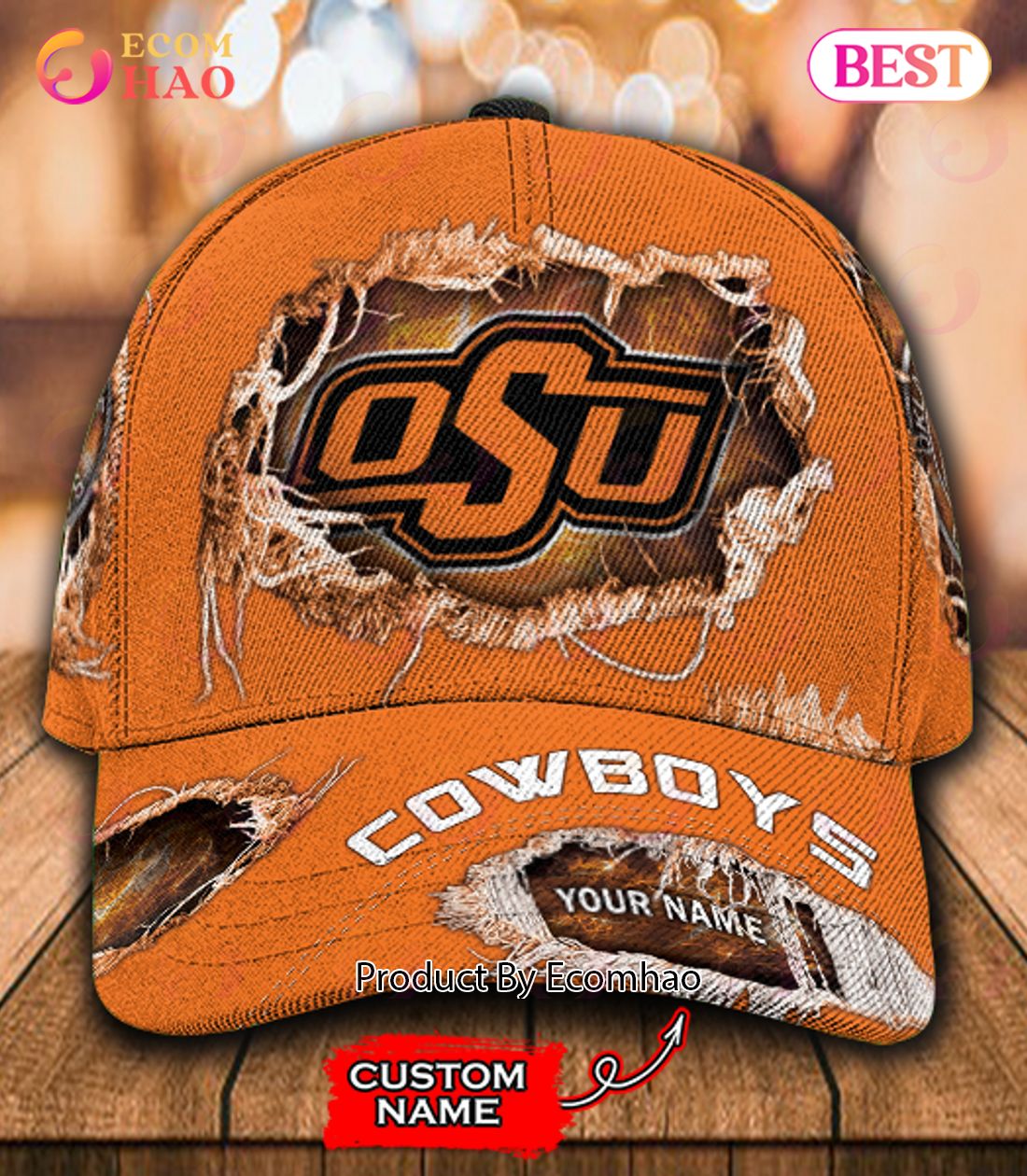 NCAA Oklahoma State Cowboys Custom Name Classic Cap