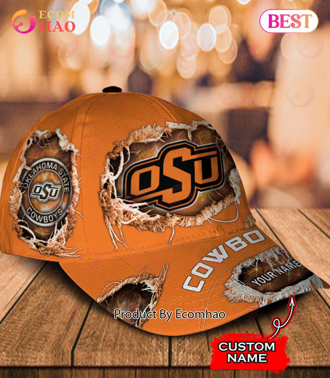 NCAA Oklahoma State Cowboys Custom Name Classic Cap