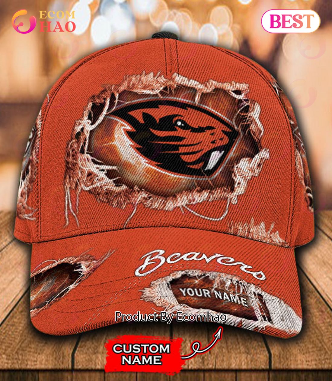 NCAA Oregon State Beavers Cap Custom Name