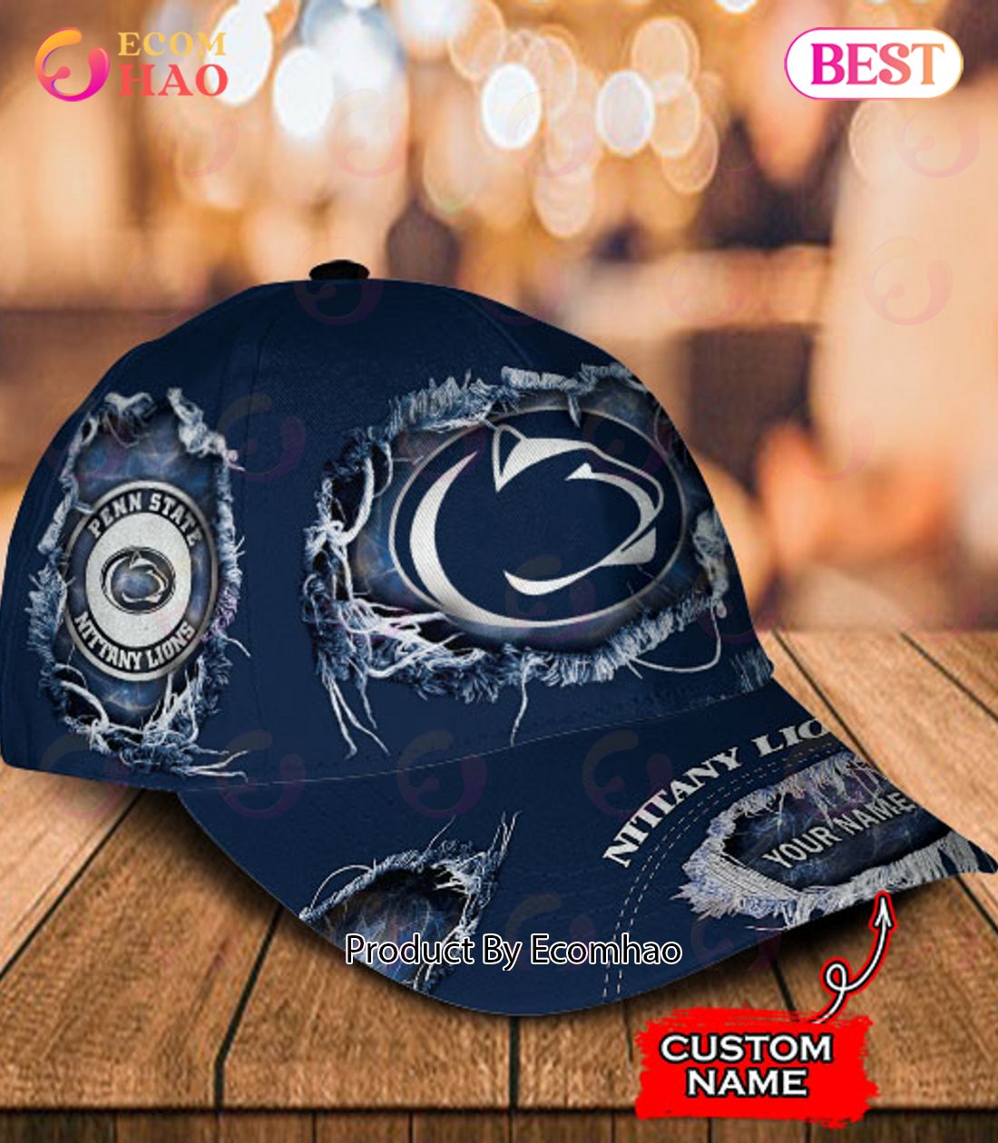 NCAA Penn State Nittany Lions Cap Custom Name