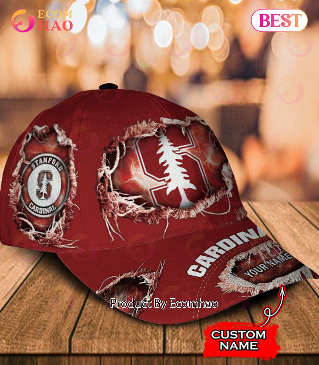 NCAA Stanford Cardinal Cap Custom Name