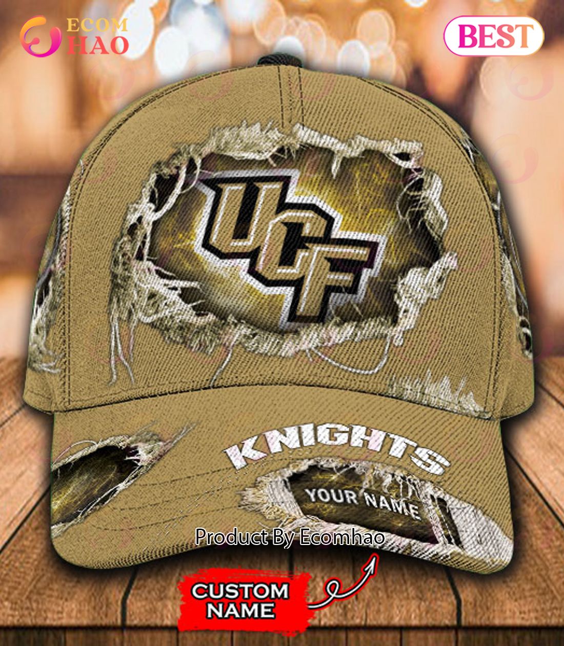 NCAA UCF Knights Cap Custom Name