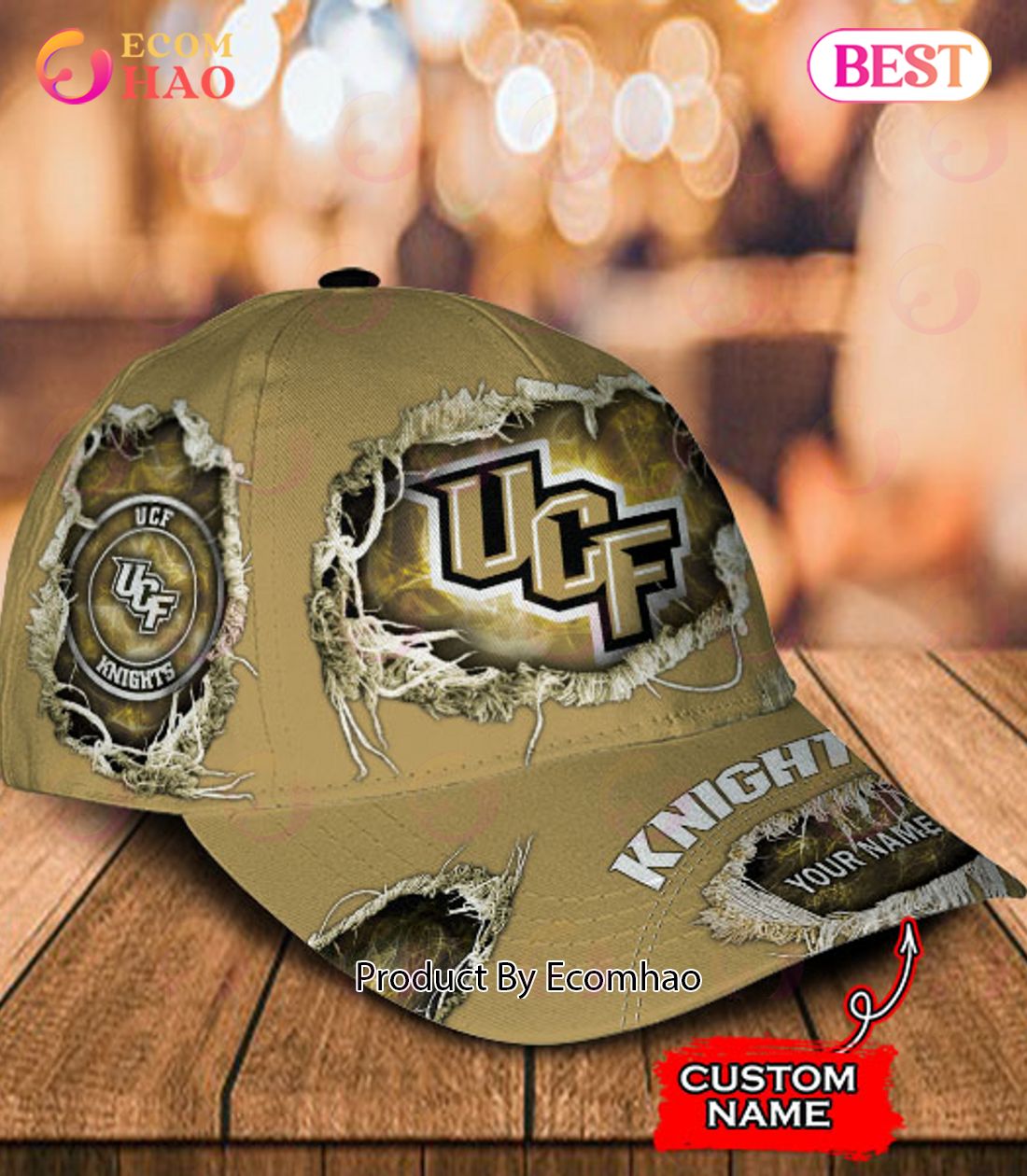 NCAA UCF Knights Cap Custom Name