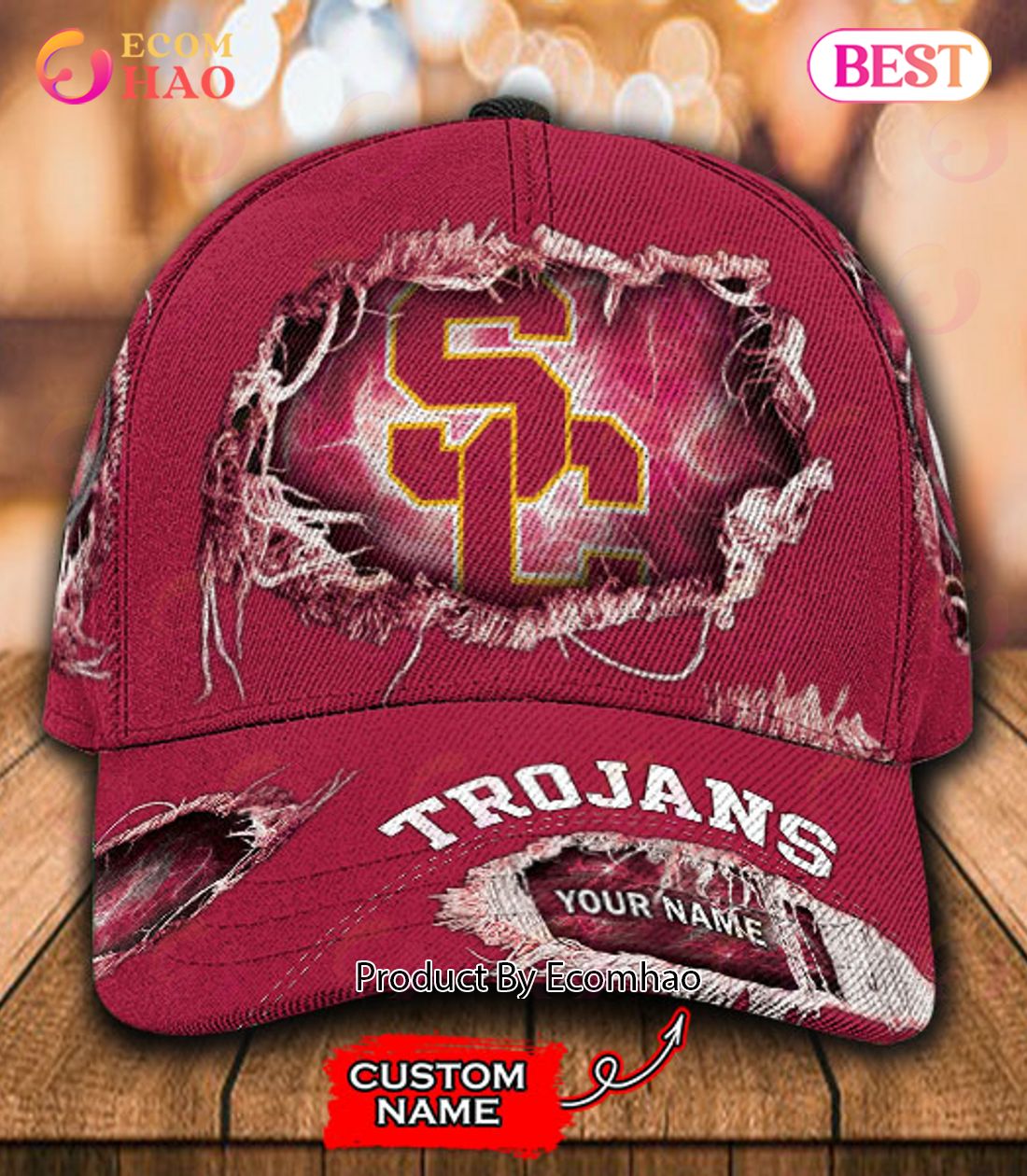 NCAA USC Trojans Cap Custom Name