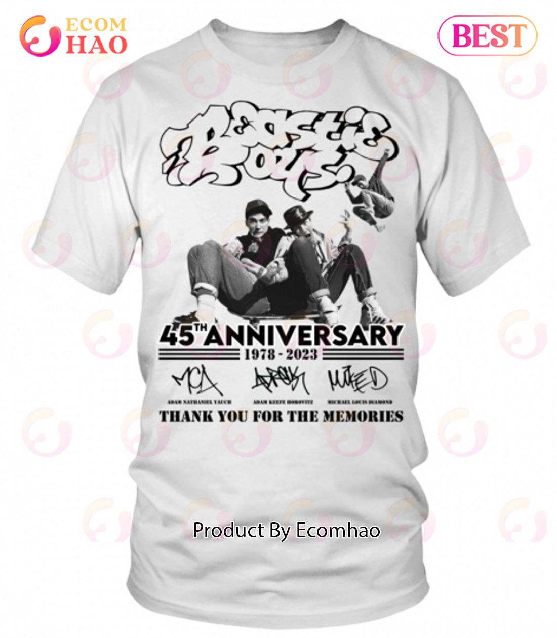 45th Anniversary 1978 – 2023 Beastie Boys Thank You For The Memories T-Shirt