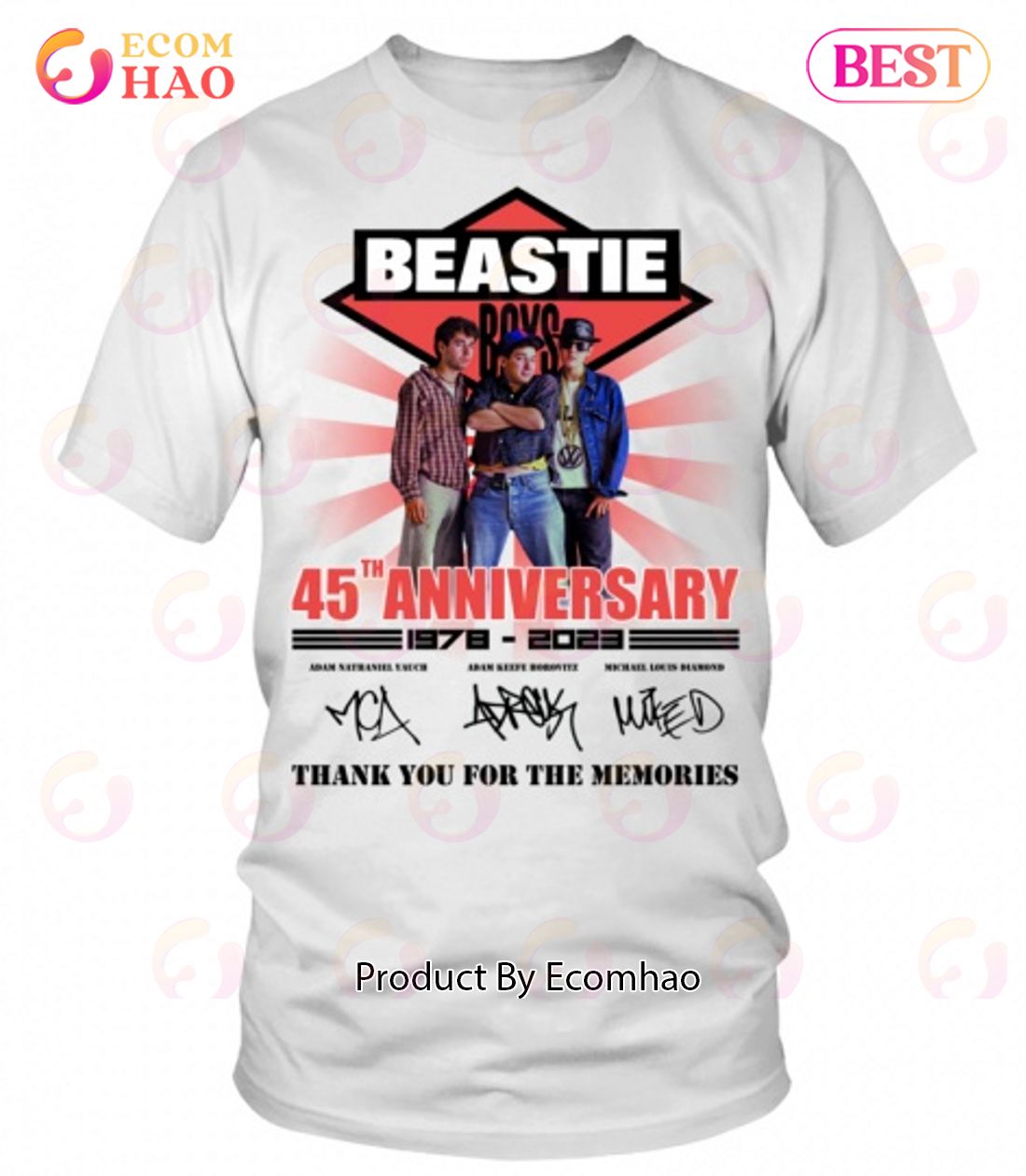 Beastie Boys 45th Anniversary 1978 – 2023 Thank You For The Memories T-Shirt