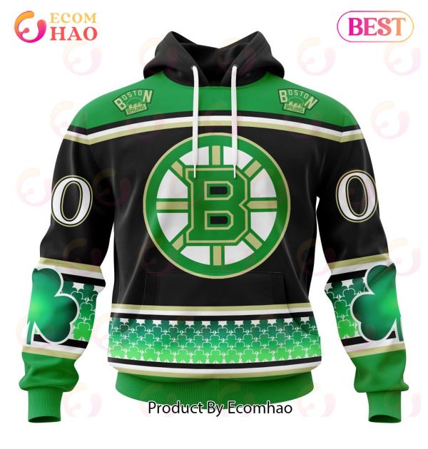 NHL Boston Bruins Specialized Unisex Kits Hockey Celebrate St Patrick’s Day 3D Hoodie