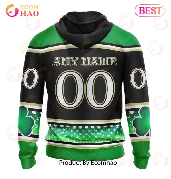 NHL Carolina Hurricanes Specialized Unisex Kits Hockey Celebrate St Patrick’s Day 3D Hoodie