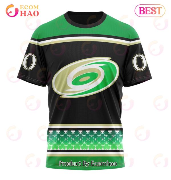NHL Carolina Hurricanes Specialized Unisex Kits Hockey Celebrate St Patrick’s Day 3D Hoodie