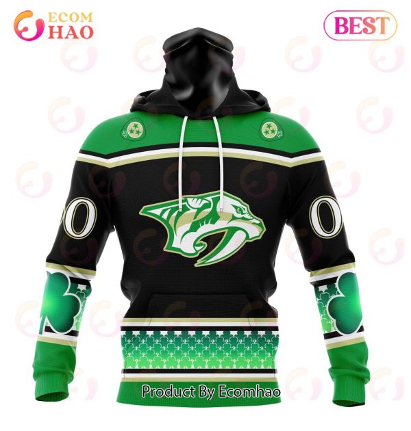 NHL Nashville Predators Specialized Hockey Celebrate St Patrick’s Day 3D Hoodie