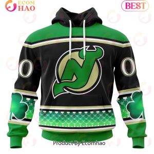 NHL New Jersey Devils Specialized Hockey Celebrate St Patrick’s Day 3D Hoodie