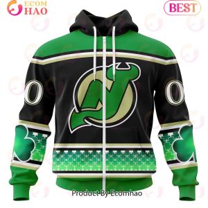 NHL New Jersey Devils Specialized Hockey Celebrate St Patrick’s Day 3D Hoodie