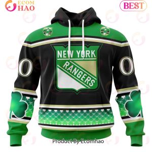 NHL New York Rangers Specialized Hockey Celebrate St Patrick’s Day 3D Hoodie
